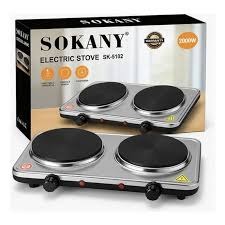 Estufa Electrica Portatil 2 Quemadores